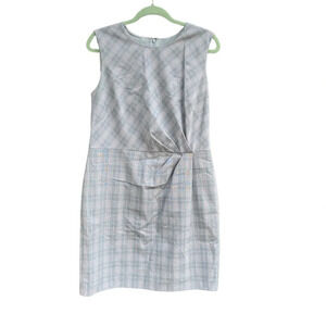 ANN TAYLOR PETITE PLAID CAREER DRESS